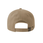 Ongestructureerde pet met gesp-sluiting en katoenmix 280 g/m² kleur beige