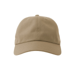 Ongestructureerde pet met gesp-sluiting en katoenmix 280 g/m² kleur khaki