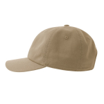 Ongestructureerde pet met gesp-sluiting en katoenmix 280 g/m² kleur khaki