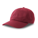 Gekamd katoen baseball cap bedrukken Uptown kleur donkerrood
