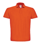 Piqué katoenen polo voor heren met 2 knopen 180 g/m² B&C kleur oranje