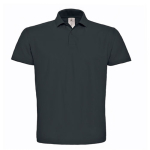 Piqué katoenen polo voor heren met 2 knopen 180 g/m² B&C kleur antraciet