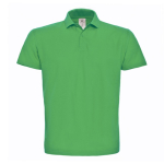 Piqué katoenen polo voor heren met 2 knopen 180 g/m² B&C kleur lichtgroen