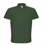 Piqué katoenen polo voor heren met 2 knopen 180 g/m² B&C kleur donkergroen