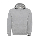 Herenhoodie van katoen en polyester met capuchon 280 g/m² B&C kleur lichtgrijs