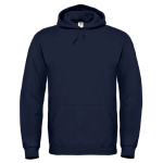 Herenhoodie van katoen en polyester met capuchon 280 g/m² B&C kleur marineblauw