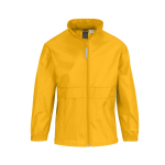 Verstelbare windjack van nylon voor kids, waterafstotend B&C kleur donkergeel