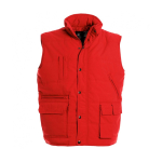Verkennersvest van thermisch en waterdicht polyester 285 g/m² B&C kleur rood