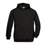Kinderhoodie van katoen en polyester 280 g/m² B&C kleur zwart