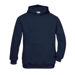 Kinderhoodie van katoen en polyester 280 g/m² B&C kleur marineblauw