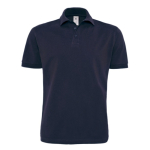 Poloshirt van katoen voor heren met korte mouwen 230 g/m² B&C kleur marineblauw
