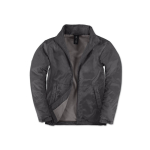 Polyester herenjas, waterdicht en winddicht B&C kleur donkergrijs