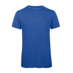 T-shirt van polyester en katoen voor heren 130 g/m² B&C kleur koningsblauw