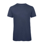 T-shirt van polyester en katoen voor heren 130 g/m² B&C kleur donkerblauw