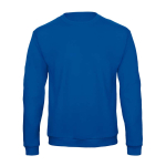 Sweater van katoen en polyester, ronde hals, 270 g/m², B&C kleur koningsblauw