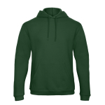 Sweatshirt voor heren met kangoeroezak en capuchon 270 g/m² B&C kleur donkergroen