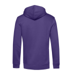 Modern sweatshirt van biologisch katoen met capuchon 280 g/m² B&C kleur paars