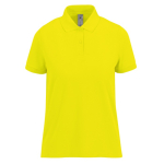 Klassieke katoenen polo voor dames met korte mouwen 180 g/m² B&C kleur limoen groen