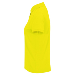 Klassieke katoenen polo voor dames met korte mouwen 180 g/m² B&C kleur limoen groen