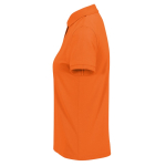 Klassieke katoenen polo voor dames met korte mouwen 180 g/m² B&C kleur donker oranje
