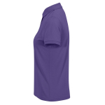 Klassieke katoenen polo voor dames met korte mouwen 180 g/m² B&C kleur paars