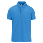 Unisex katoenen polo met korte mouwen 210 g/m² B&C kleur blauw