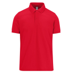 Unisex katoenen polo met korte mouwen 210 g/m² B&C kleur rood