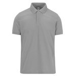 Unisex katoenen polo met korte mouwen 210 g/m² B&C kleur gemarmerd grijs