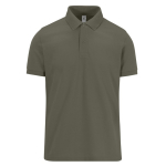 Unisex katoenen polo met korte mouwen 210 g/m² B&C kleur miliair groen
