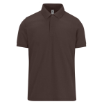 Unisex katoenen polo met korte mouwen 210 g/m² B&C kleur donker bruin