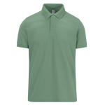 Unisex katoenen polo met korte mouwen 210 g/m² B&C kleur olijfgroen