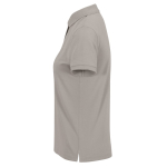 Basis katoenen polo voor dames met korte mouwen 210 g/m² B&C kleur grijs