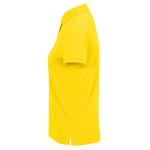 Basis katoenen polo voor dames met korte mouwen 210 g/m² B&C kleur geel