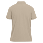 Basis katoenen polo voor dames met korte mouwen 210 g/m² B&C kleur zand