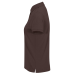 Basis katoenen polo voor dames met korte mouwen 210 g/m² B&C kleur donker bruin