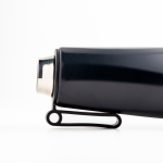 Thermosfles van gerecycled roestvrij staal met handig handvat 750ml kleur zwart
