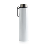 Thermosfles van gerecycled roestvrij staal met handig handvat 750ml kleur wit