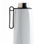 Thermosfles van gerecycled roestvrij staal met handig handvat 750ml kleur wit