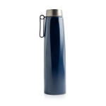 Thermosfles van gerecycled roestvrij staal met handig handvat 750ml kleur marineblauw