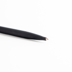 Elegante en slanke pen van messing en roestvrij staal met blauwe inkt kleur zwart