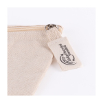 Gerecycled katoenen toilettas 220 g/m2 Cotton Recycled kleur naturel derde weergave