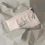 Bedrukte toilettas van gerecycled katoen 220 g/m² Cotton Recycled kleur naturel gedetailleerde weergave 4