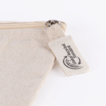 Bedrukte toilettas van gerecycled katoen 220 g/m² Cotton Recycled kleur naturel vierde weergave