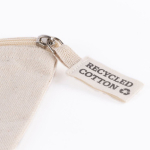 Bedrukte toilettas van gerecycled katoen 220 g/m² Cotton Recycled kleur naturel vijfde weergave