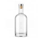 Glazen fles met aluminium dop en capaciteit van 750 ml kleur doorzichtig met afdrukgebied