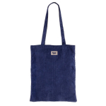 Fluwelen polyester tas met lange hengsels 240 g/m² kleur marineblauw vijfde weergave