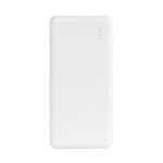 Powerbank gemaakt van gerecycled ABS met een capaciteit van 8.000 mAh kleur wit vijfde weergave