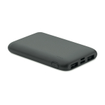 Rechthoekige powerbank van gerecycled ABS 5.000 mAh