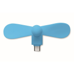 Draagbare telefoonventilator USB-C derde weergave