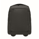 Trolley en rugzak 2-in-1 met laptopvak 15 inch kleur zwart